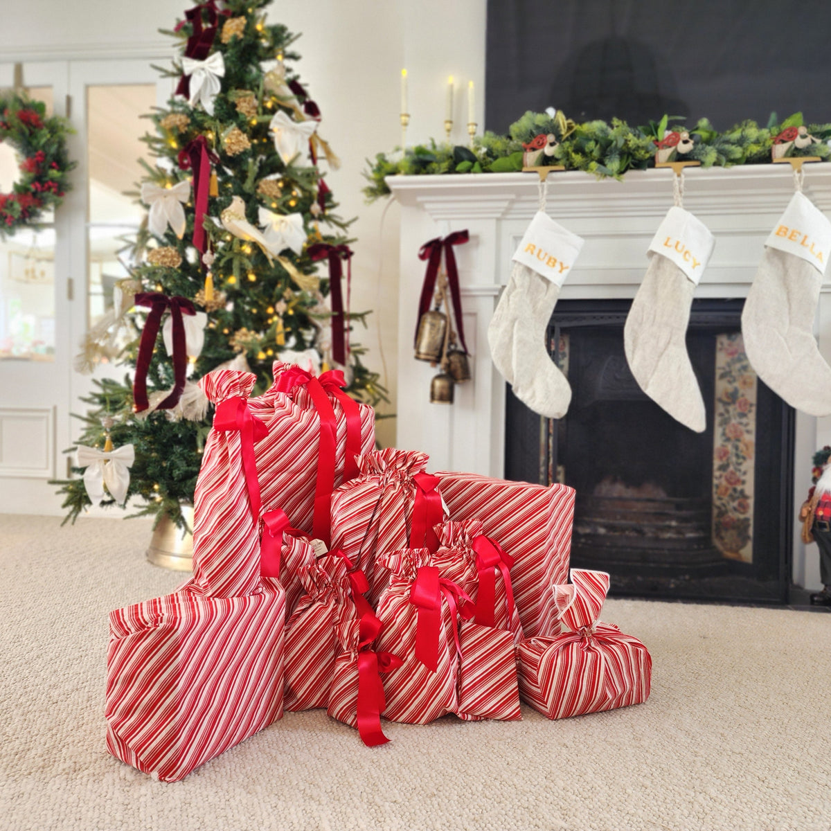 Candy Cane (Reusable Gift Bag Set)