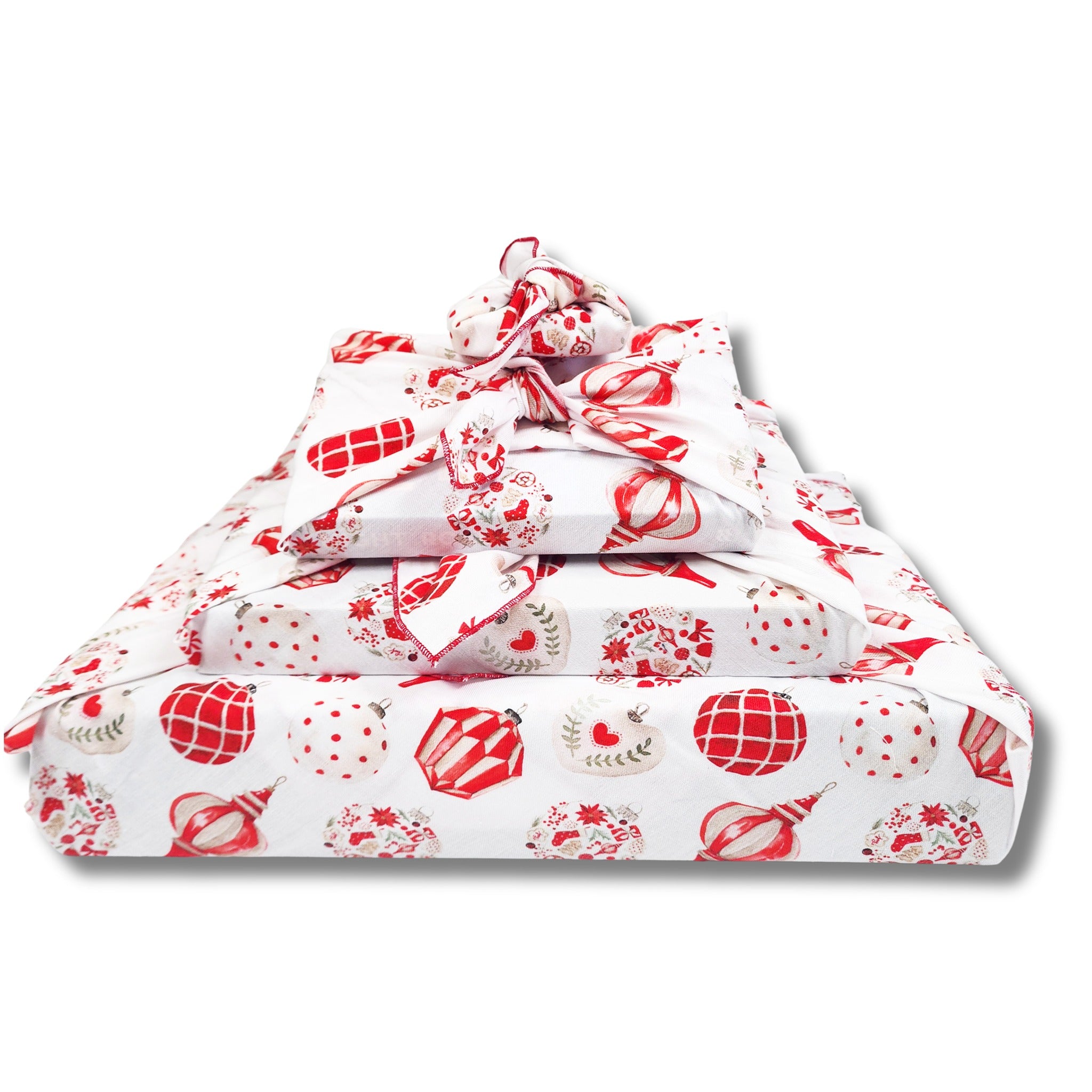 Christmas Baubles - Furoshiki Gift Wrap