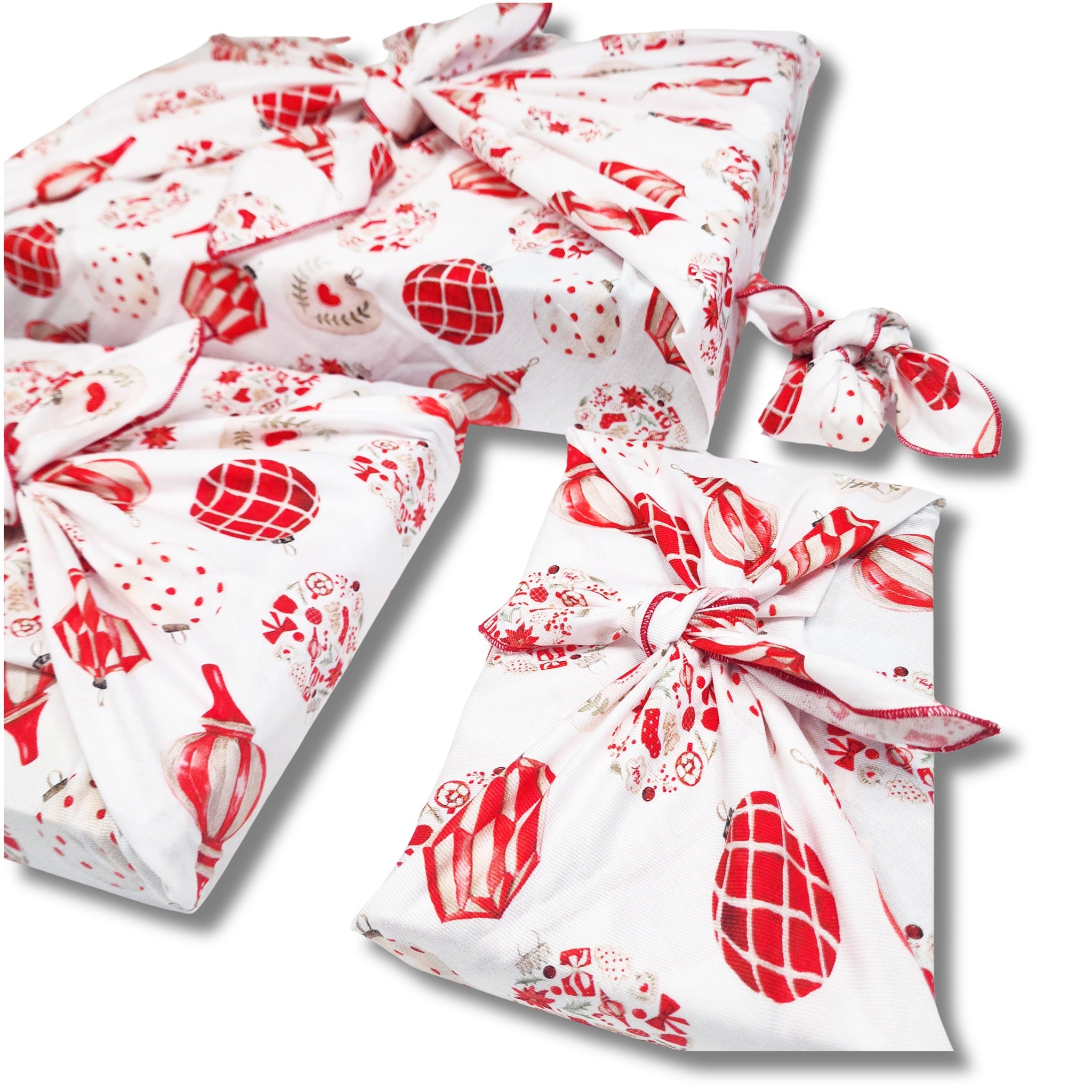Christmas Baubles - Furoshiki Gift Wrap