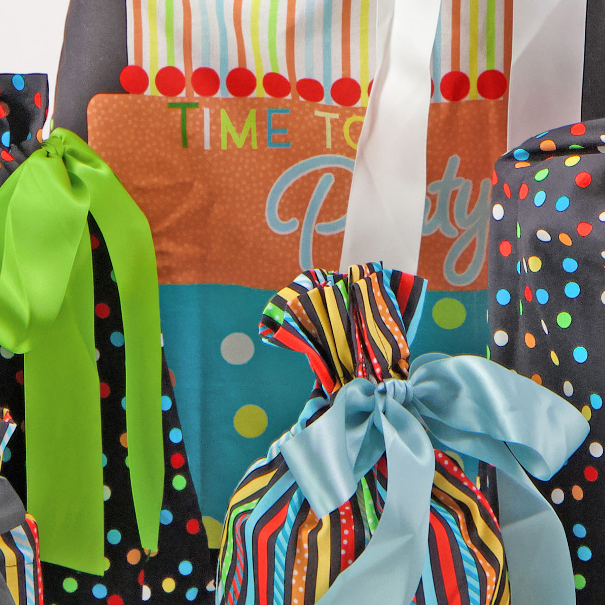 Time to Party (Reusable Gift Bag Set)