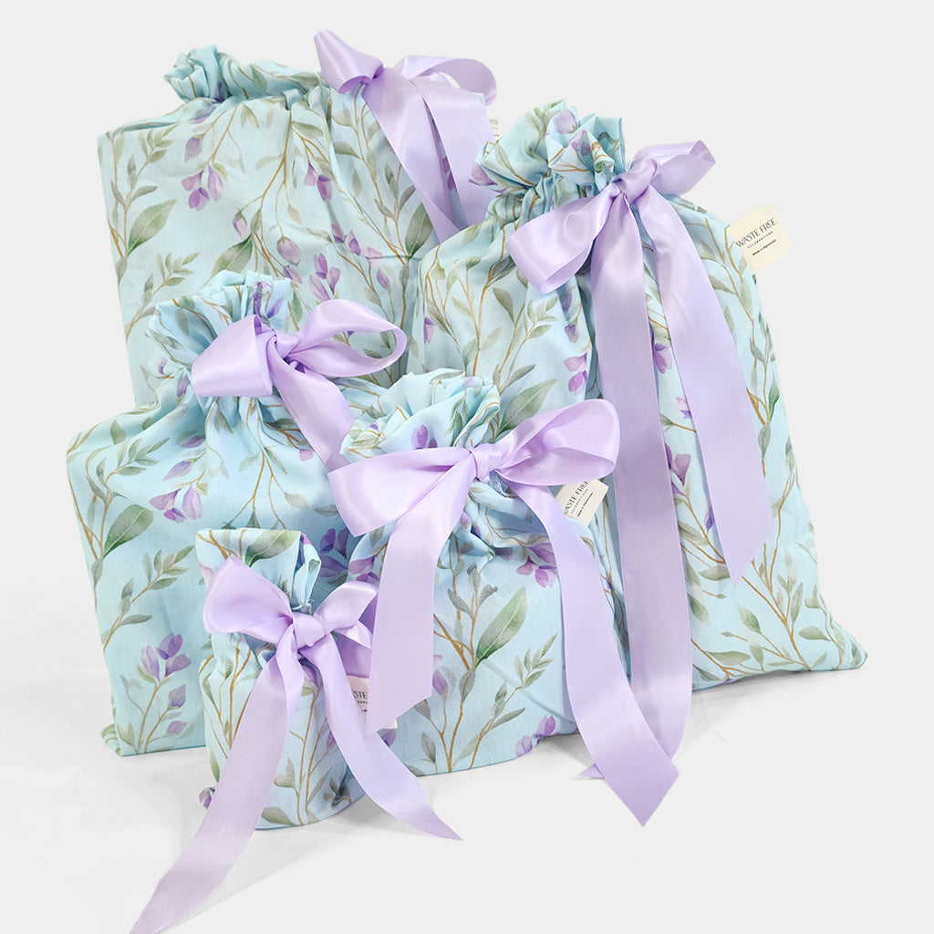 Vignes de Lilas set of 5 reusable gift bags