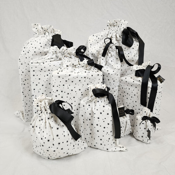 CLEARANCE White Starry Night Reusable Gift Bags