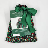 Holly on black Reusable Gift Bags