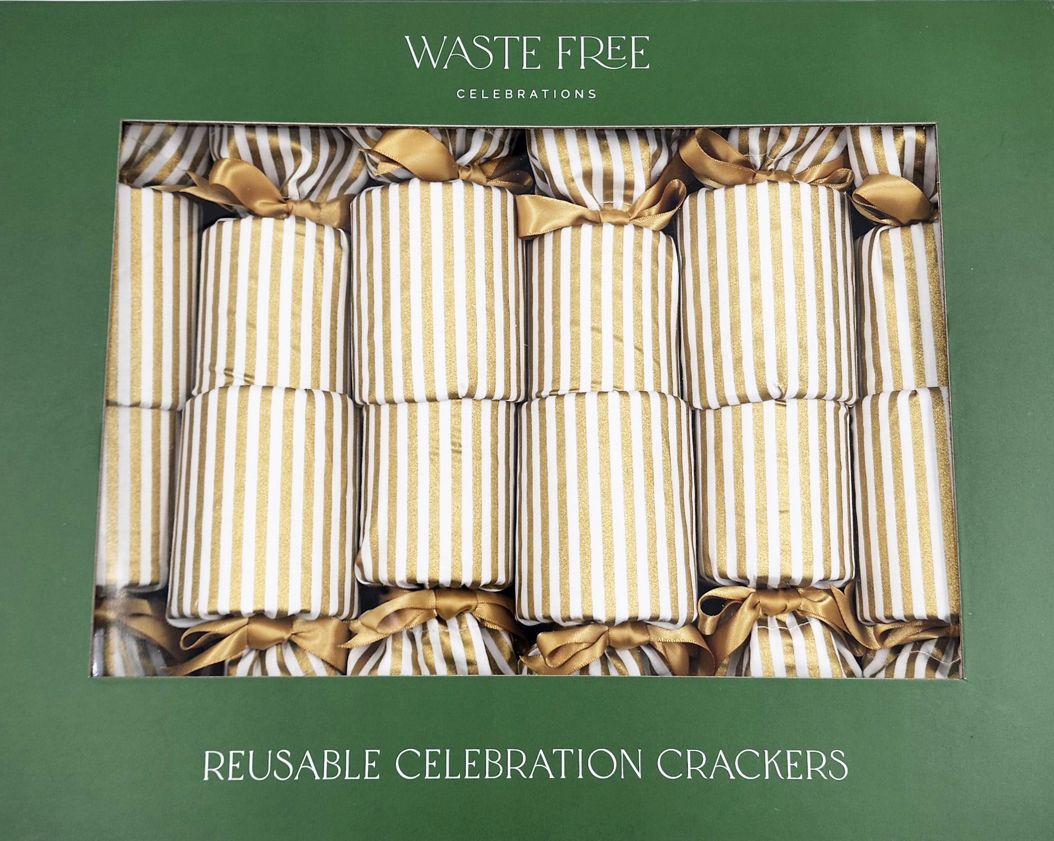 Gold Stripes (Reusable Christmas Crackers)