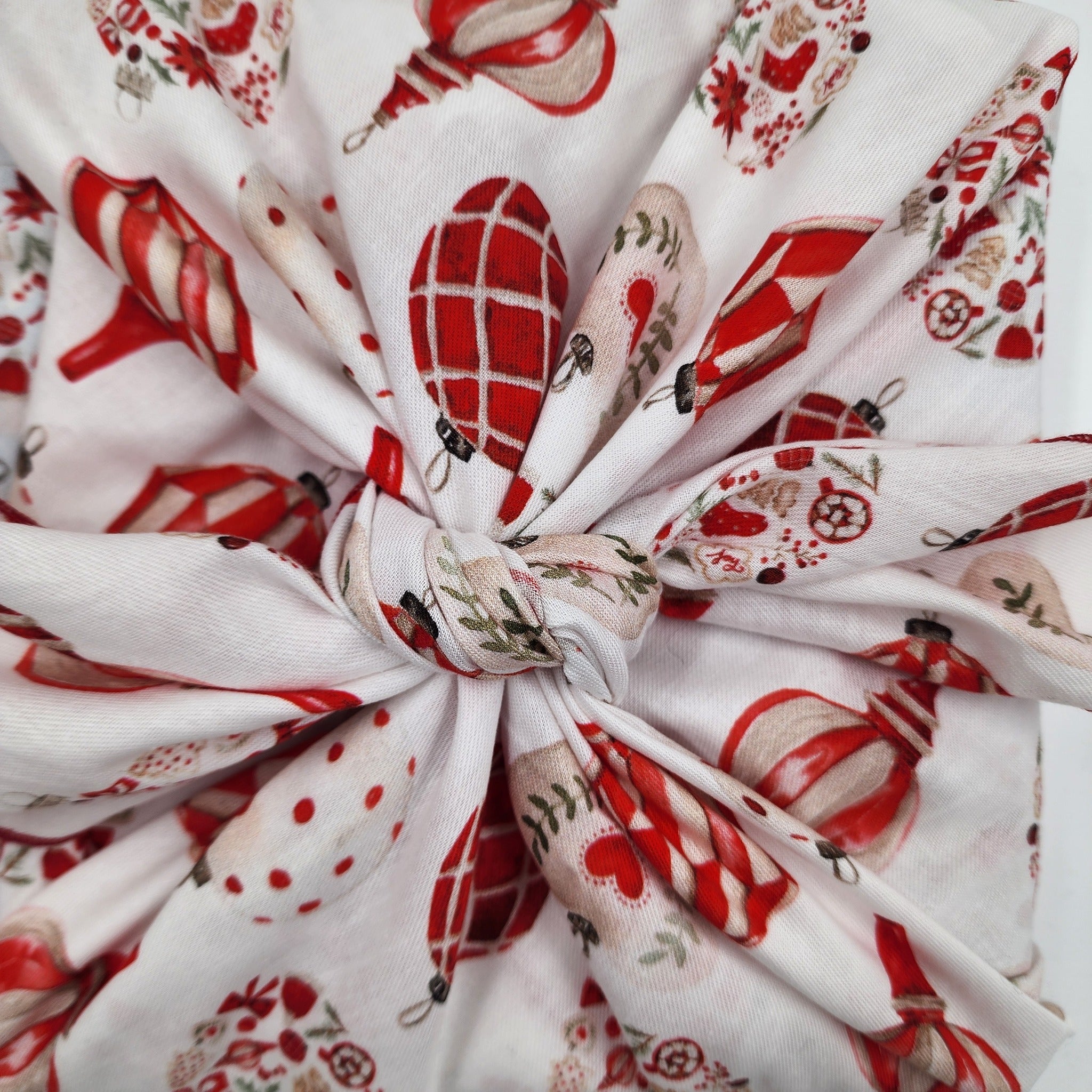 Christmas Baubles - Furoshiki Gift Wrap