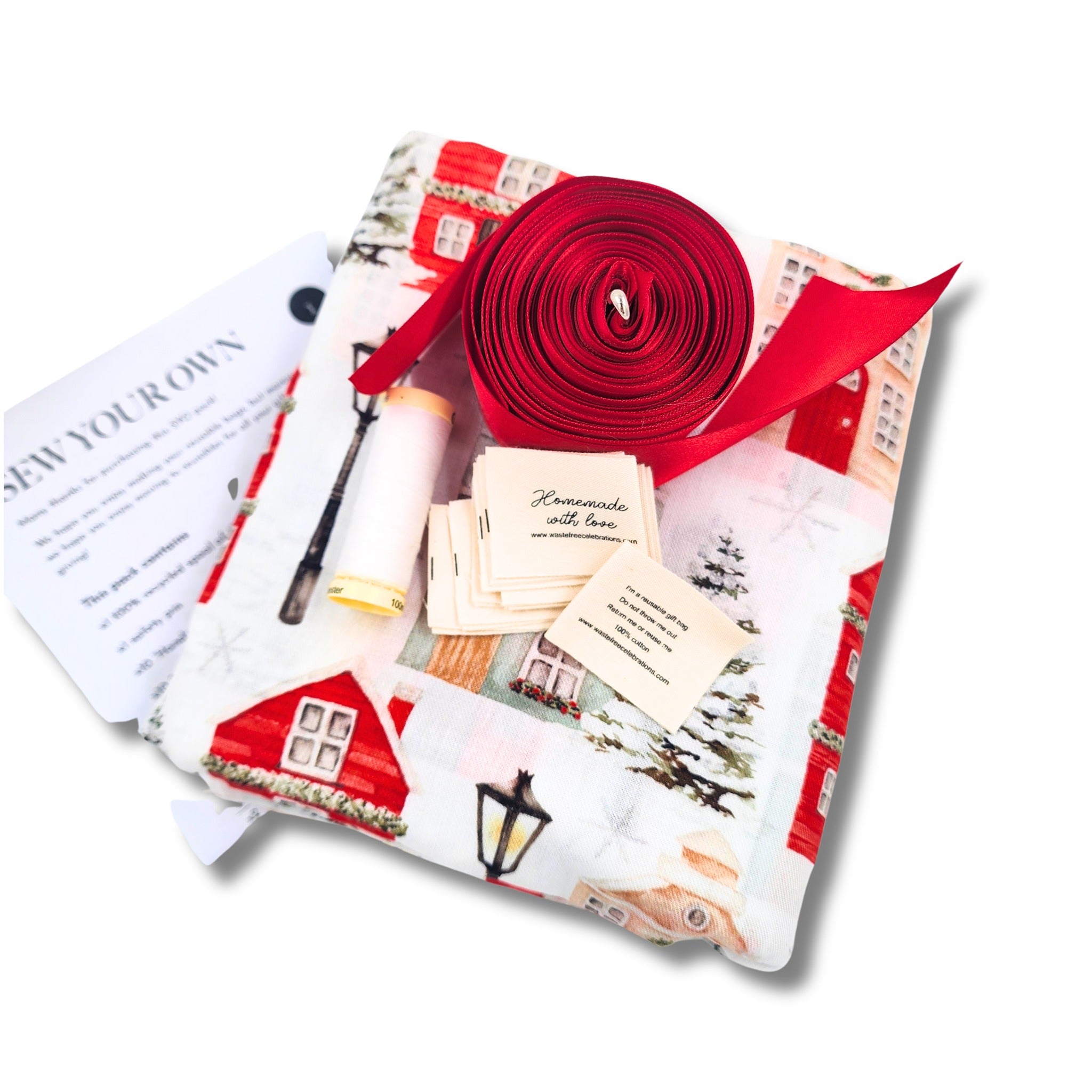 Christmas Cottages (SYO Reusable Gift Bag Set)