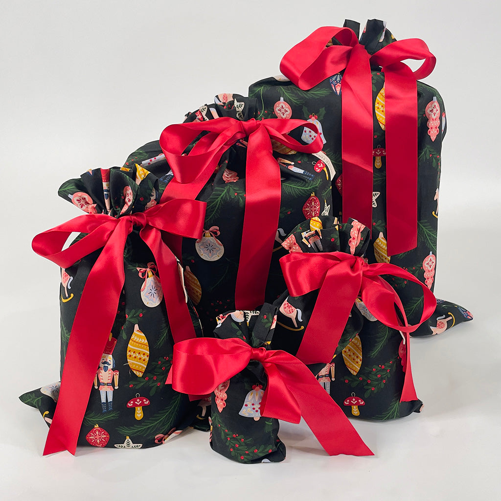 Folk Julepynt (Reusable Gift Bag Set)