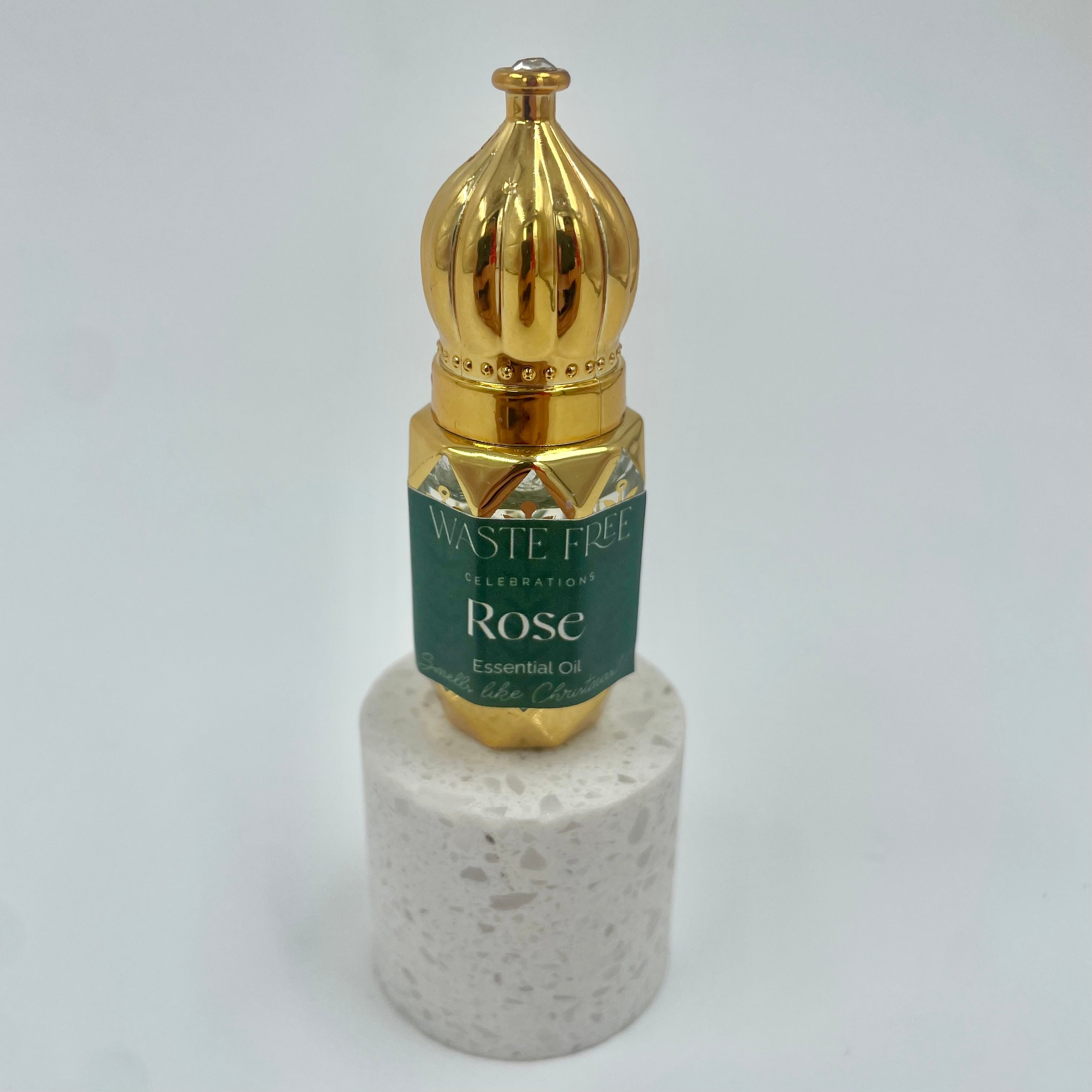 Rose Essential Oil - Gold Dabber Stick Bottle