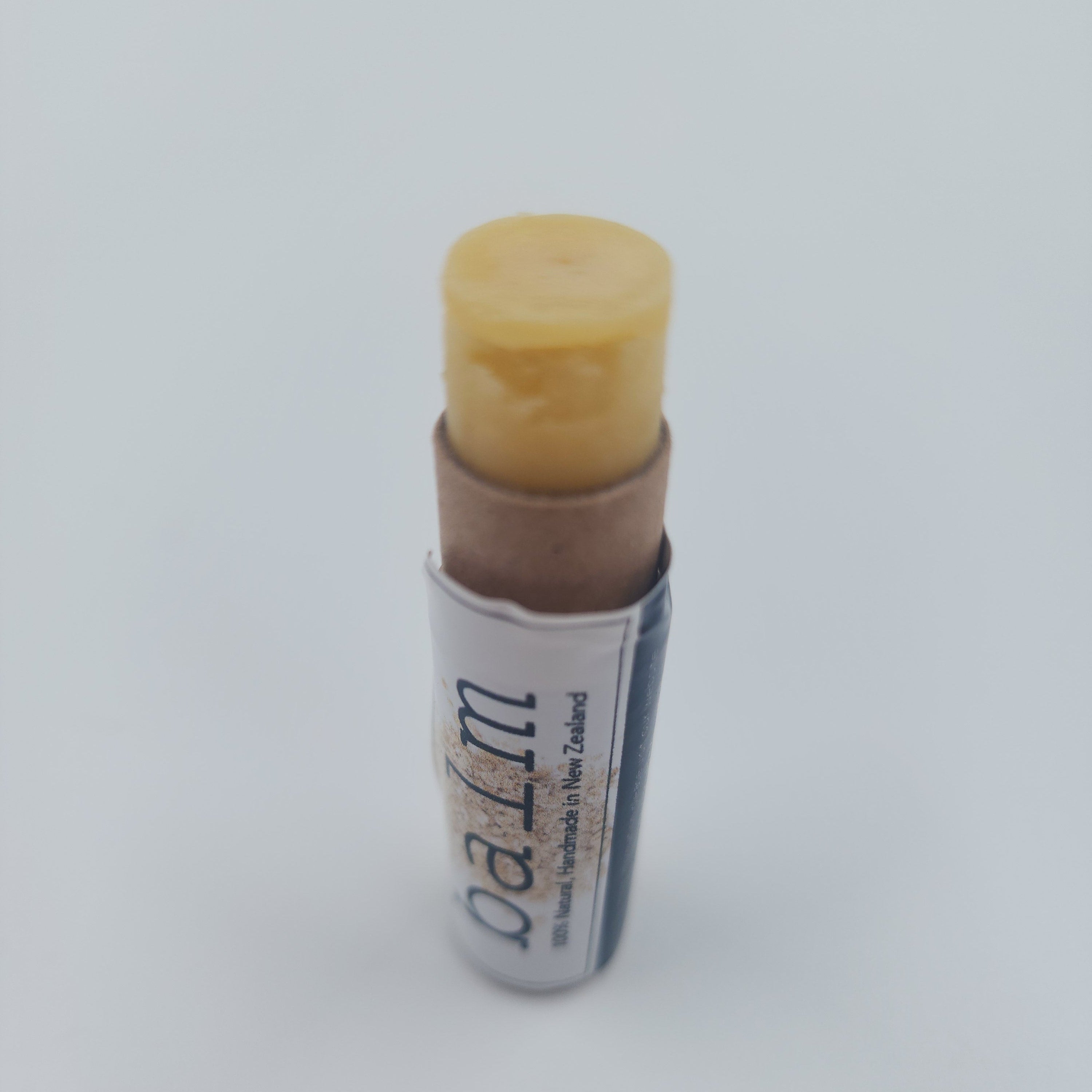 Lip balm with beeswax in paper tube made in New Zealand