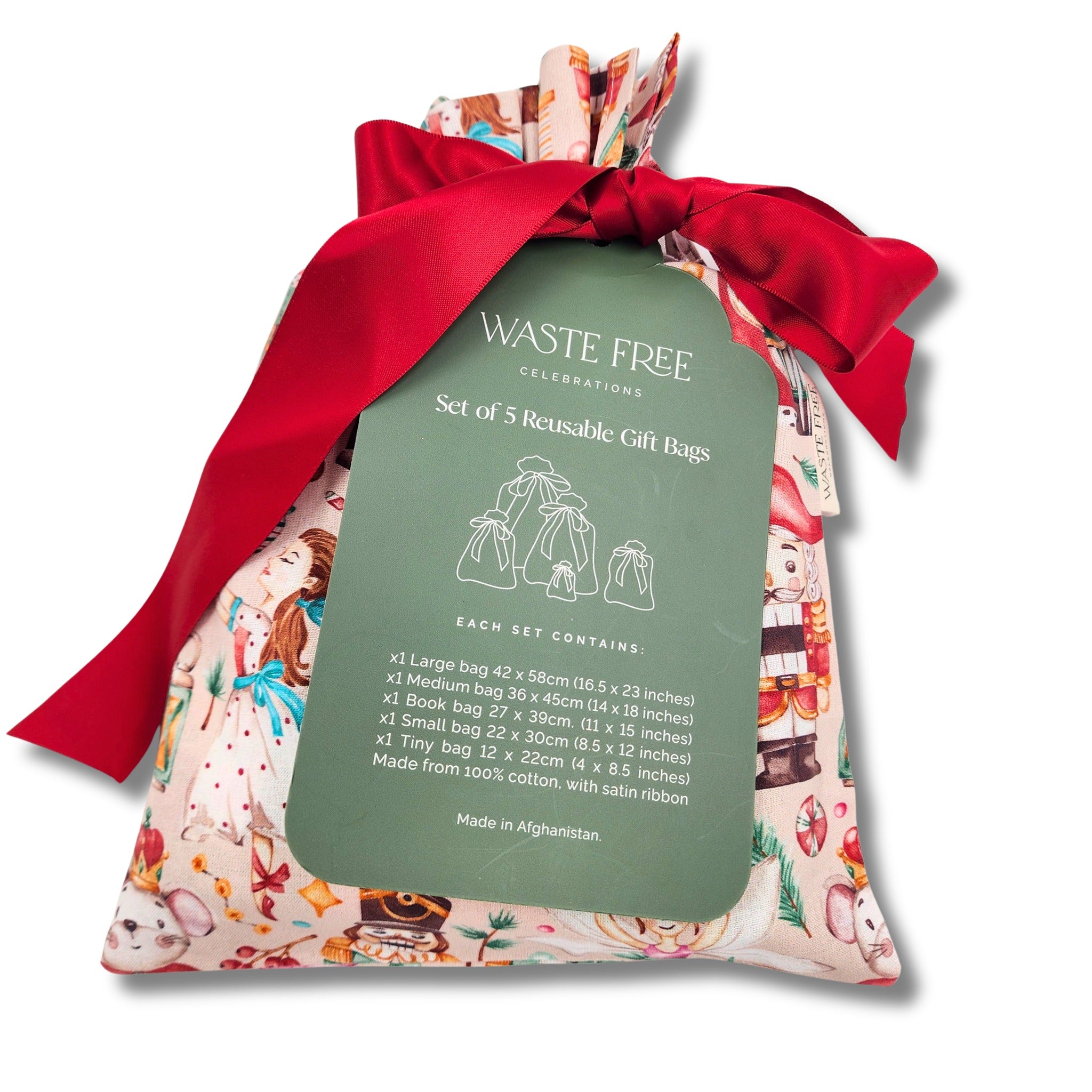 Nutcracker Fritz und freunde (Reusable Gift Bag Set) Set of 5