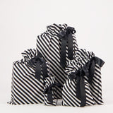 Black Stripe Reusable Gift Bags