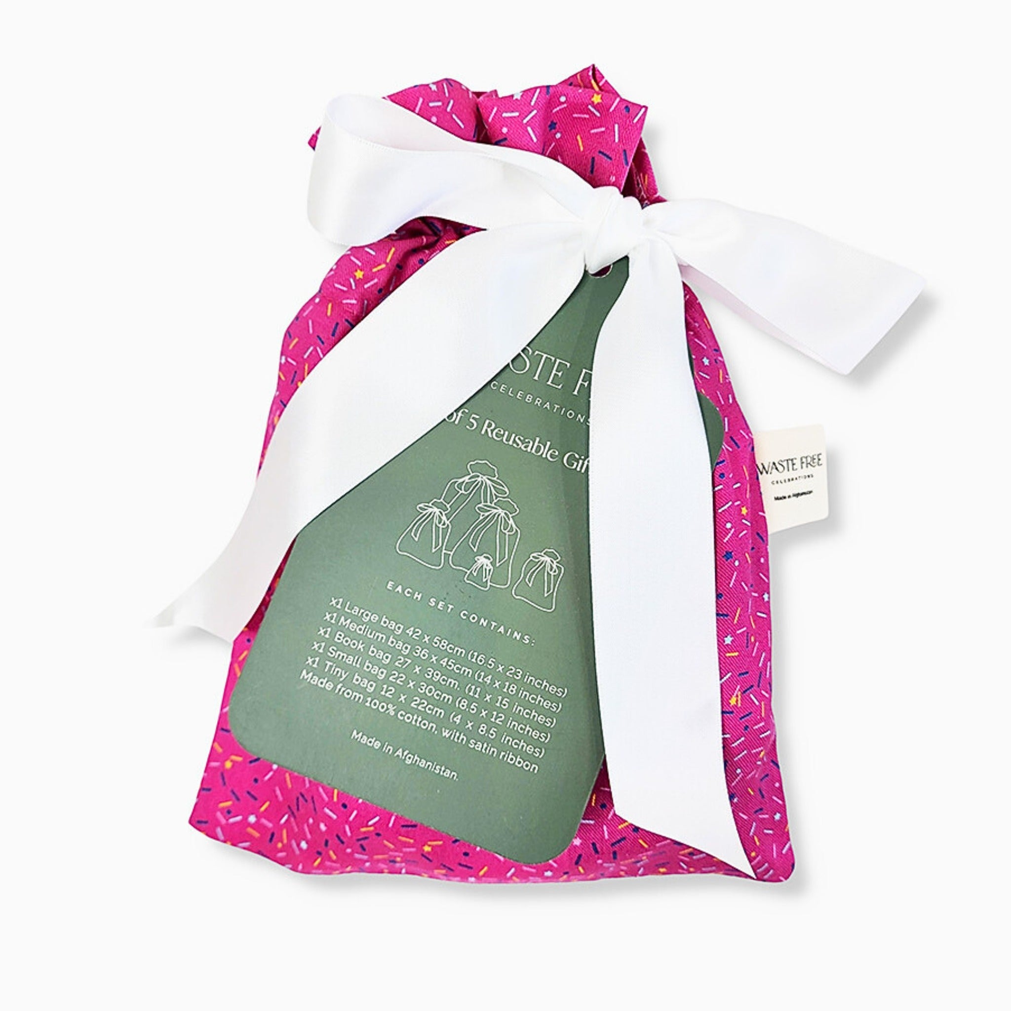Sugar Pop (Reusable Gift Bag Set) Set of 5