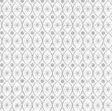 Swatch of Silver and Ice fabric - white fabric with silver design.